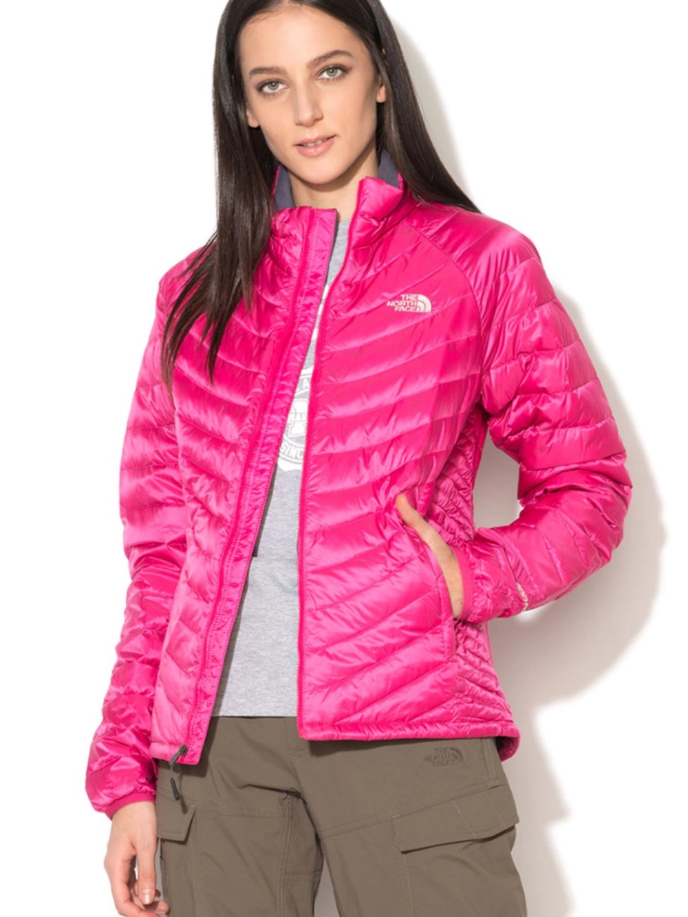 The North Face Women’s Hot Pink Packable Puffer Jacket
